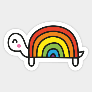 Rainbow turtle Sticker